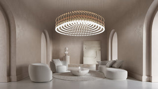 Pearl Curtain Customize Chandelier-Neutral Decor