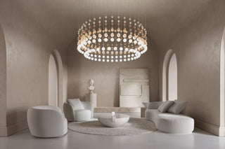 Pearl Curtain Customize Chandelier-Neutral Decor
