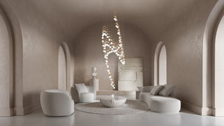 Pearl Curtain Customize Chandelier-Neutral Decor