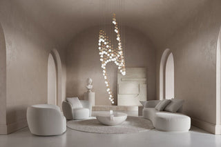 Pearl Curtain Customize Chandelier-Neutral Decor