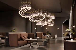 Pearl Curtain Customize Chandelier-Neutral Decor