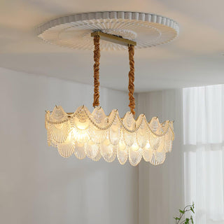 Lustra Lustre Perle Verre Coquille