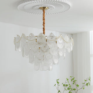 Lustra Lustre Perle Verre Coquille