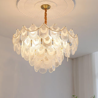Lustra Lustre Perle Verre Coquille