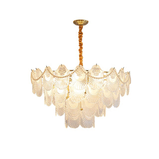 Lustra Lustre Perle Verre Coquille