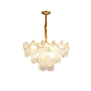 Lustra Lustre Perle Verre Coquille