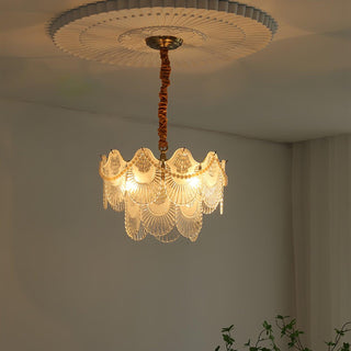 Lustra Lustre Perle Verre Coquille