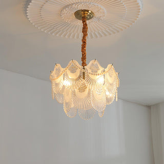 Lustra Lustre Perle Verre Coquille