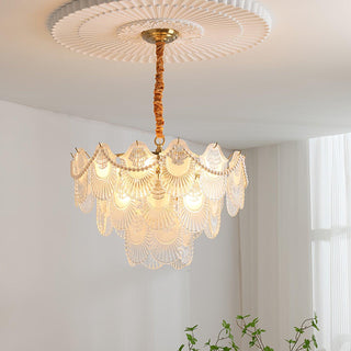 Lustra Lustre Perle Verre Coquille