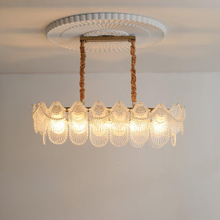 Lustra Lustre Perle Verre Coquille