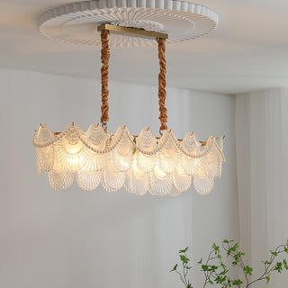 Lustra Lustre Perle Verre Coquille