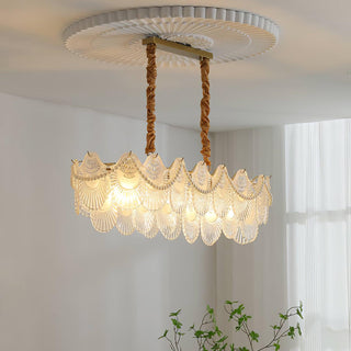 Lustra Lustre Perle Verre Coquille