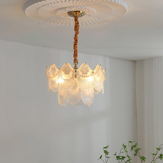 Lustra Lustre Perle Verre Coquille
