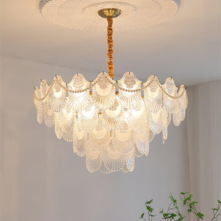 Lustra Lustre Perle Verre Coquille
