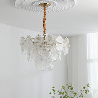 Lustra Lustre Perle Verre Coquille