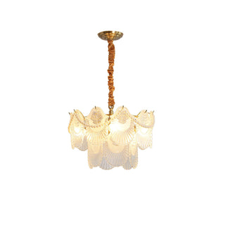 Lustra Lustre Perle Verre Coquille