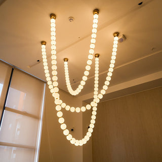Vicariel Lustre Perles Collier Boules en Verre-Luire
