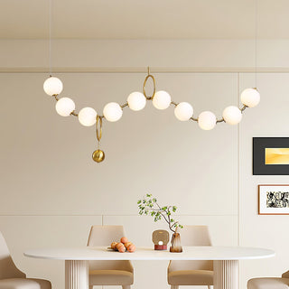 Lustra Suspension Lampe Collier en Verre