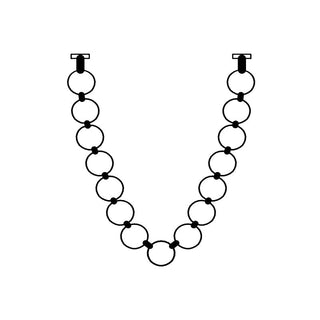 Icarara Lustre Verre Collier De Perles Moderne