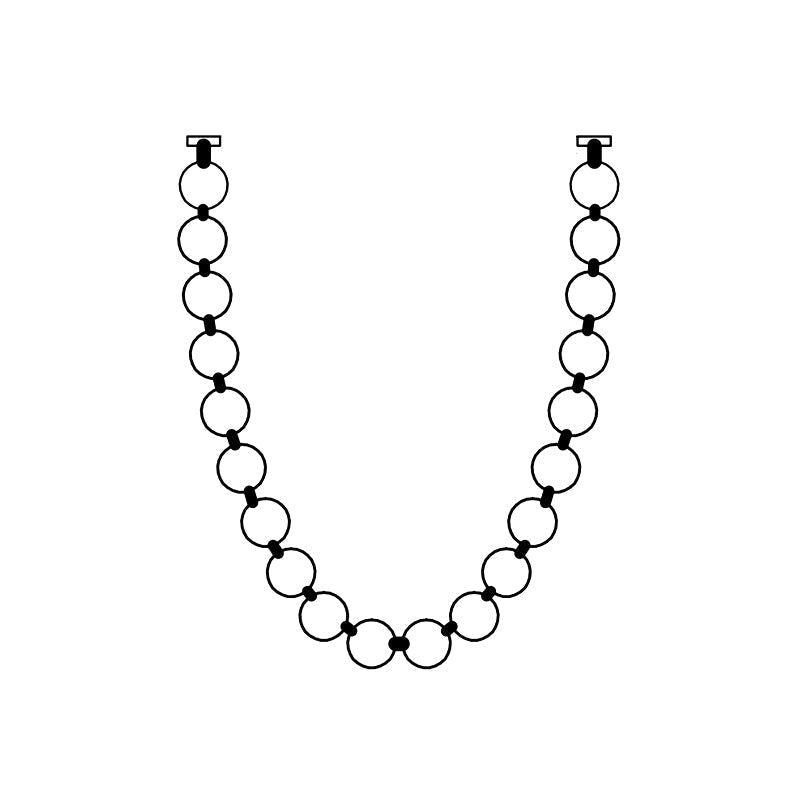 Icarara Lustre Verre Collier De Perles Moderne