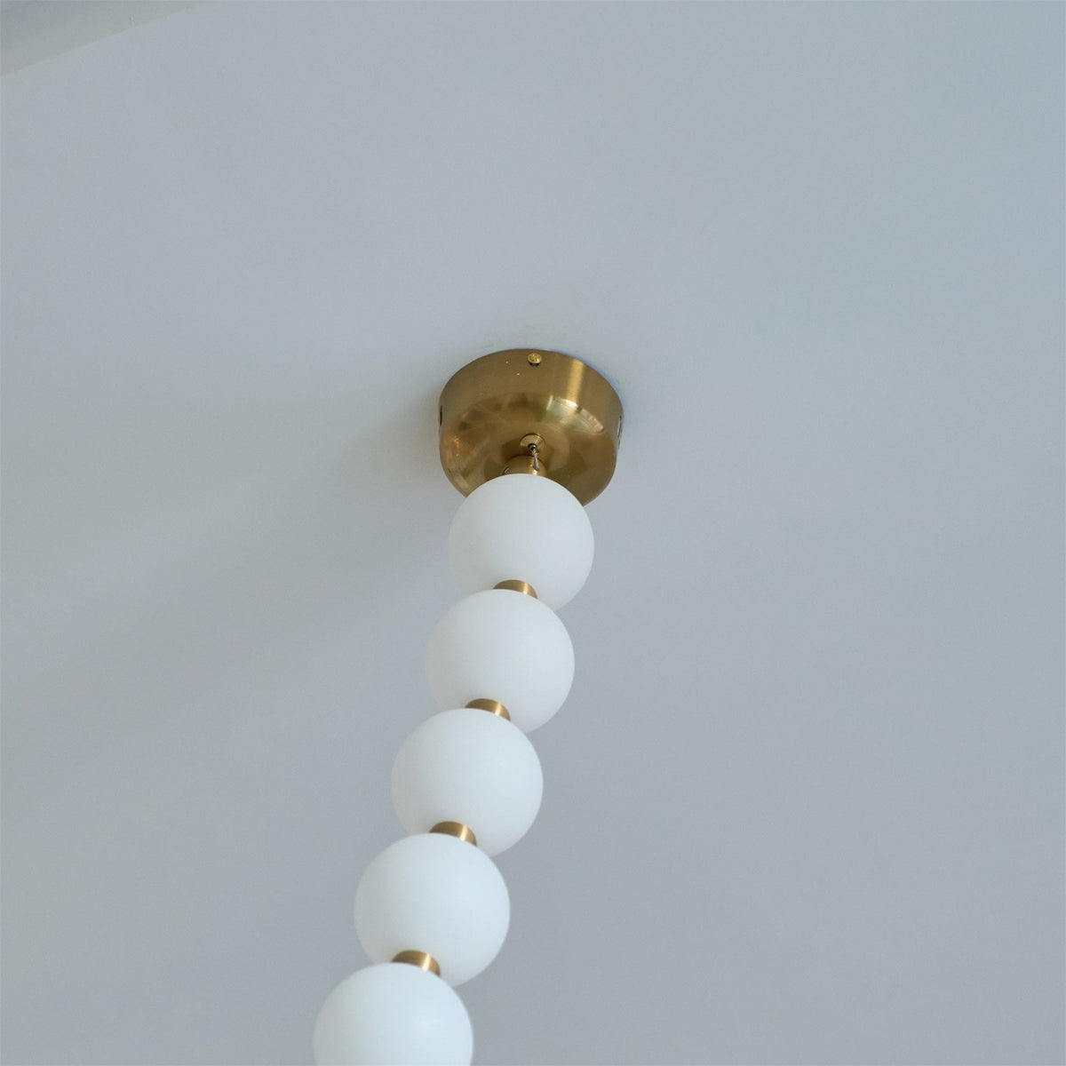 Icarara Lustre Verre Collier De Perles Moderne