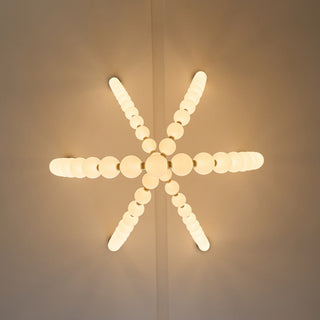 Icarara Lustre Verre Collier De Perles Moderne