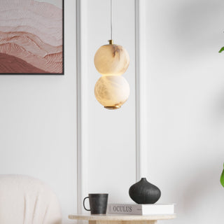 Elore Suspension Perles Albâtre Minimaliste-Luire