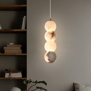 Elore Suspension Perles Albâtre Minimaliste-Luire