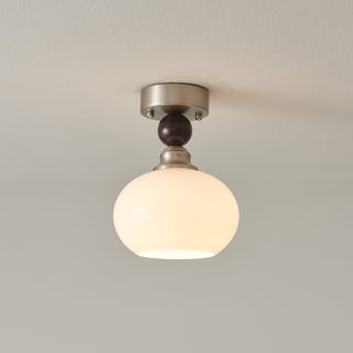 Ivcarila Plafonnier en Verre Perle Sphère Minimaliste Moderne
