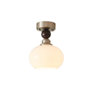 Ivcarila Plafonnier en Verre Perle Sphère Minimaliste Moderne