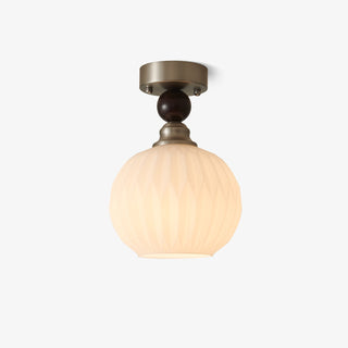 Ivcarila Plafonnier en Verre Perle Sphère Minimaliste Moderne