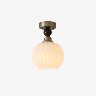 Ivcarila Plafonnier en Verre Perle Sphère Minimaliste Moderne