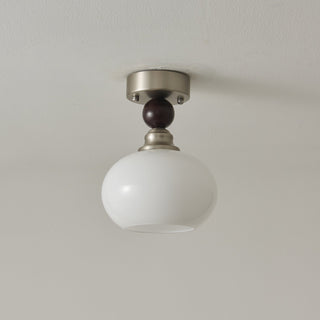 Ivcarila Plafonnier en Verre Perle Sphère Minimaliste Moderne