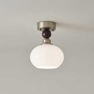 Ivcarila Plafonnier en Verre Perle Sphère Minimaliste Moderne
