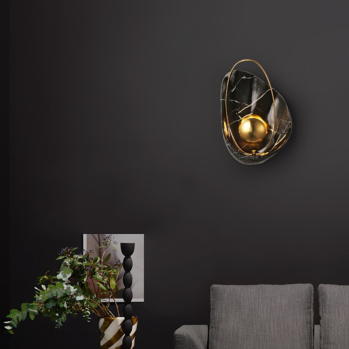 Casona Applique Murale en Résine Perle Art Nordique Premium