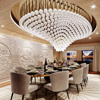 Pearl Wave Customize Chandelier-Neutral Decor