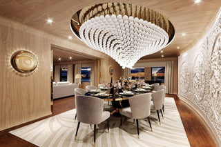 Pearl Wave Customize Chandelier-Neutral Decor