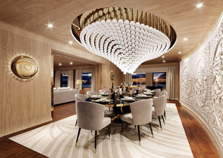 Pearl Wave Customize Chandelier-Neutral Decor