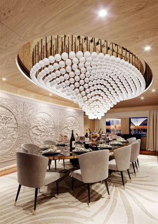 Pearl Wave Customize Chandelier-Neutral Decor