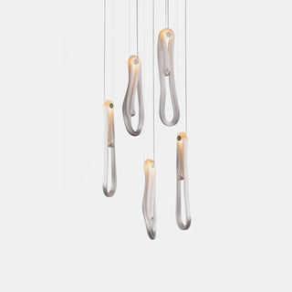 Pearlescent Filament Chandelier-Neutral Decor