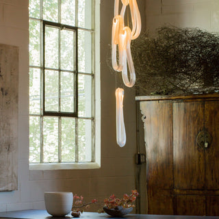 Pearlescent Filament Chandelier-Neutral Decor