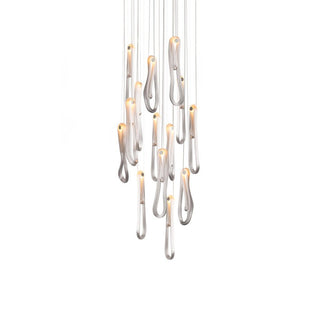Pearlescent Filament Chandelier-Neutral Decor