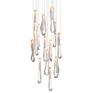 Pearlescent Filament Chandelier-Neutral Decor