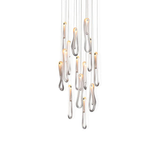 Pearlescent Filament Chandelier-Neutral Decor