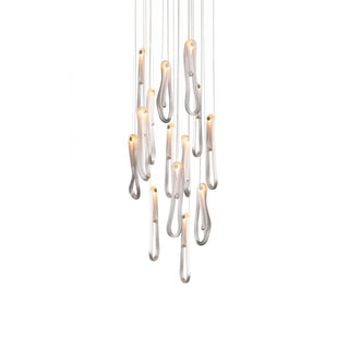 Pearlescent Filament Chandelier-Neutral Decor