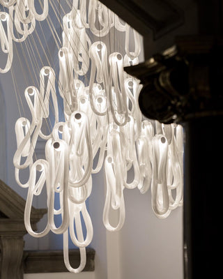 Pearlescent Filament Chandelier-Neutral Decor