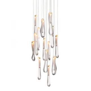 Pearlescent Filament Chandelier-Neutral Decor