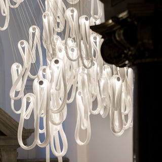 Pearlescent Filament Chandelier-Neutral Decor