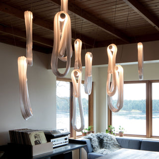 Pearlescent Filament Chandelier-Neutral Decor