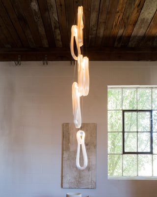 Pearlescent Filament Chandelier-Neutral Decor
